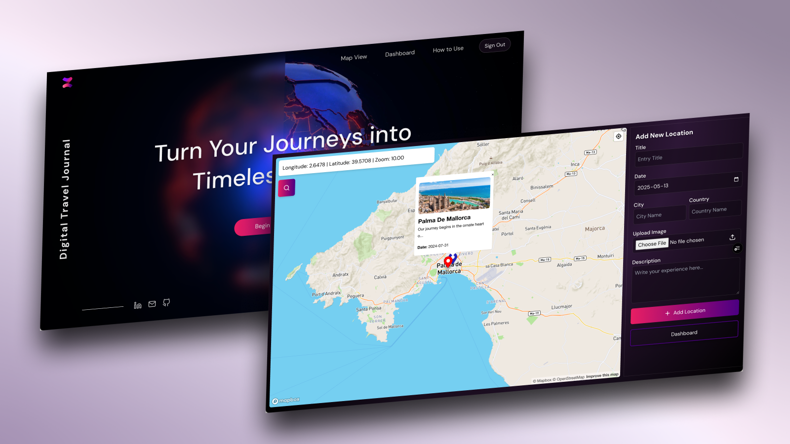Image representing a link for Digital Travel Journal