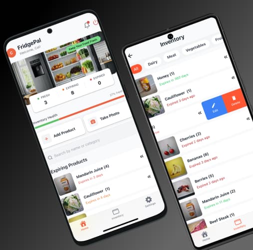 FridgePal - Mobile view